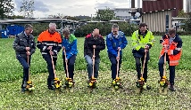 Spatenstich für die vierte Reinigungsstufe der ARA Rhein